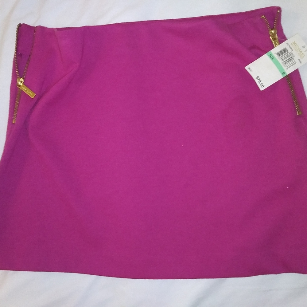 Michael Kors Dual Side Zip Mini Skirt